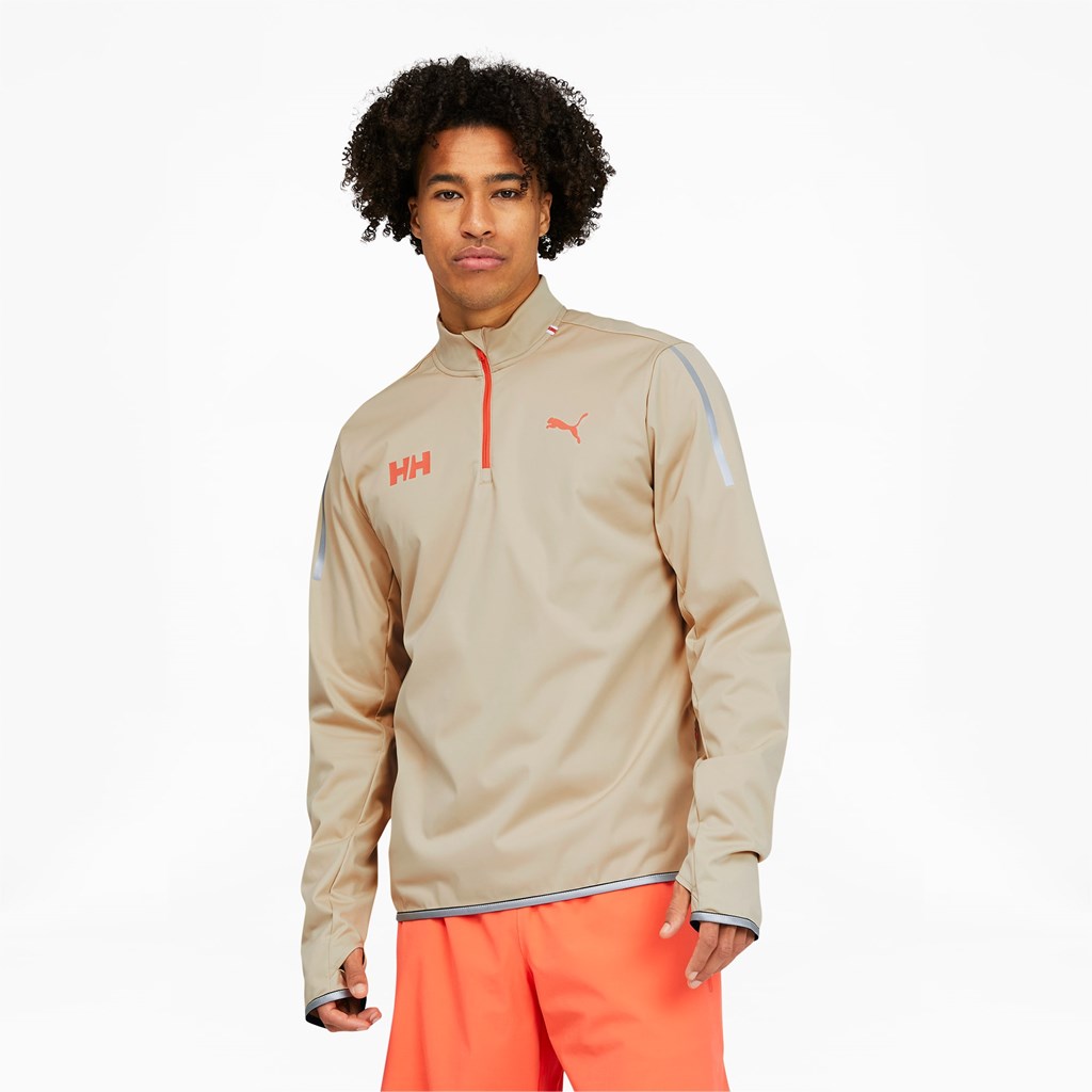 Puma PUMA x HELLY HANSEN Jogge Sweatshirt Herre Grønn | 078ZPKJGU