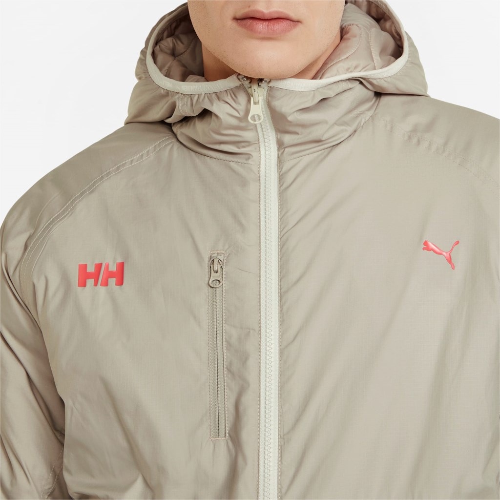 Puma PUMA x HELLY HANSEN Reversible Padded Jakke Herre Grønn | 615QGYZUW