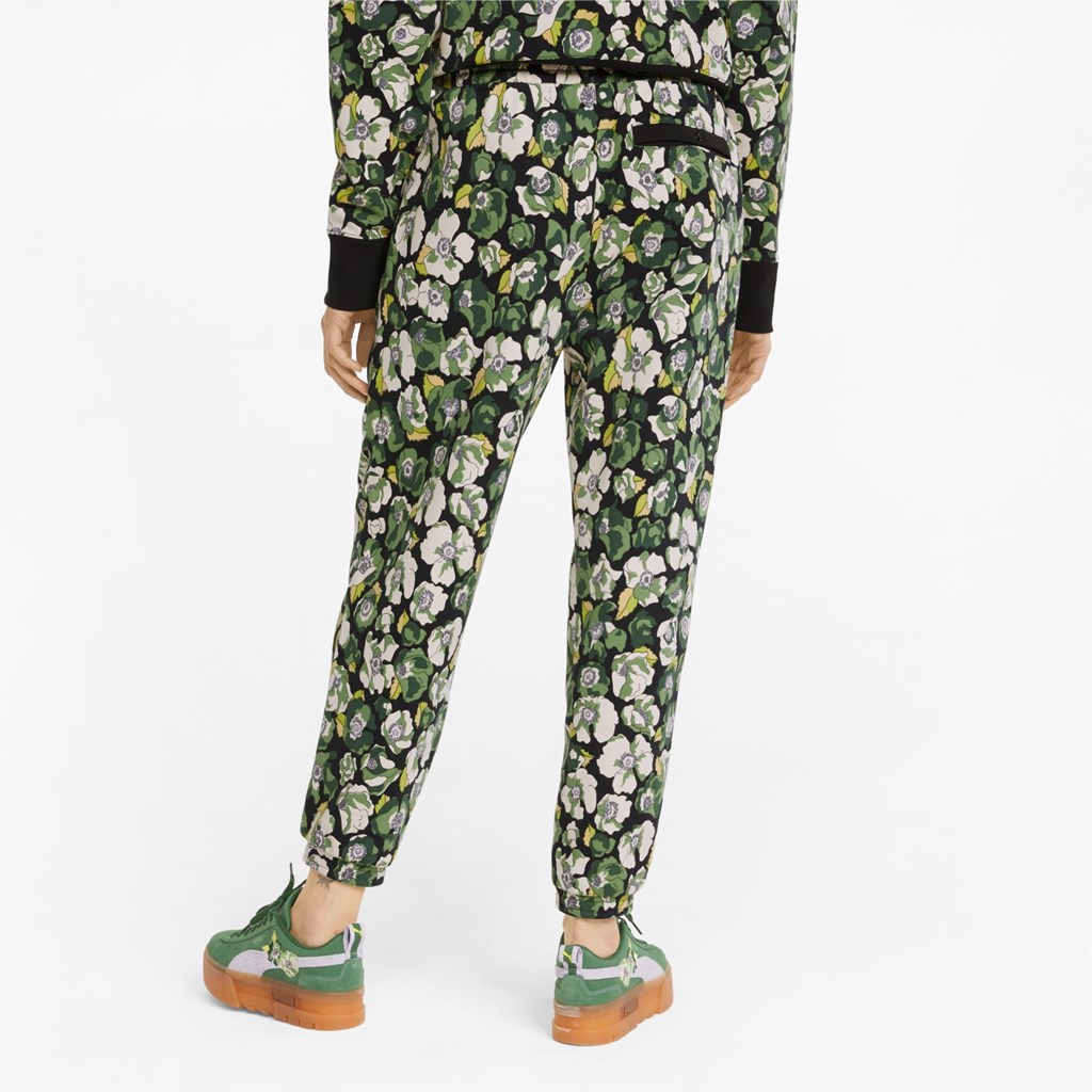 Puma PUMA x LIBERTY Printed Sweatpants Dame Svarte Blomster | KS0361892