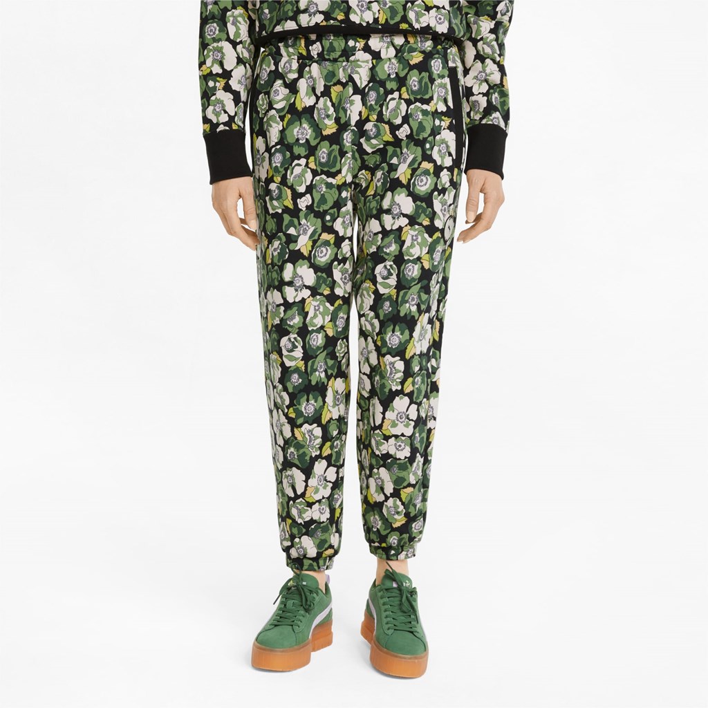 Puma PUMA x LIBERTY Printed Sweatpants Dame Svarte Blomster | KS0361892