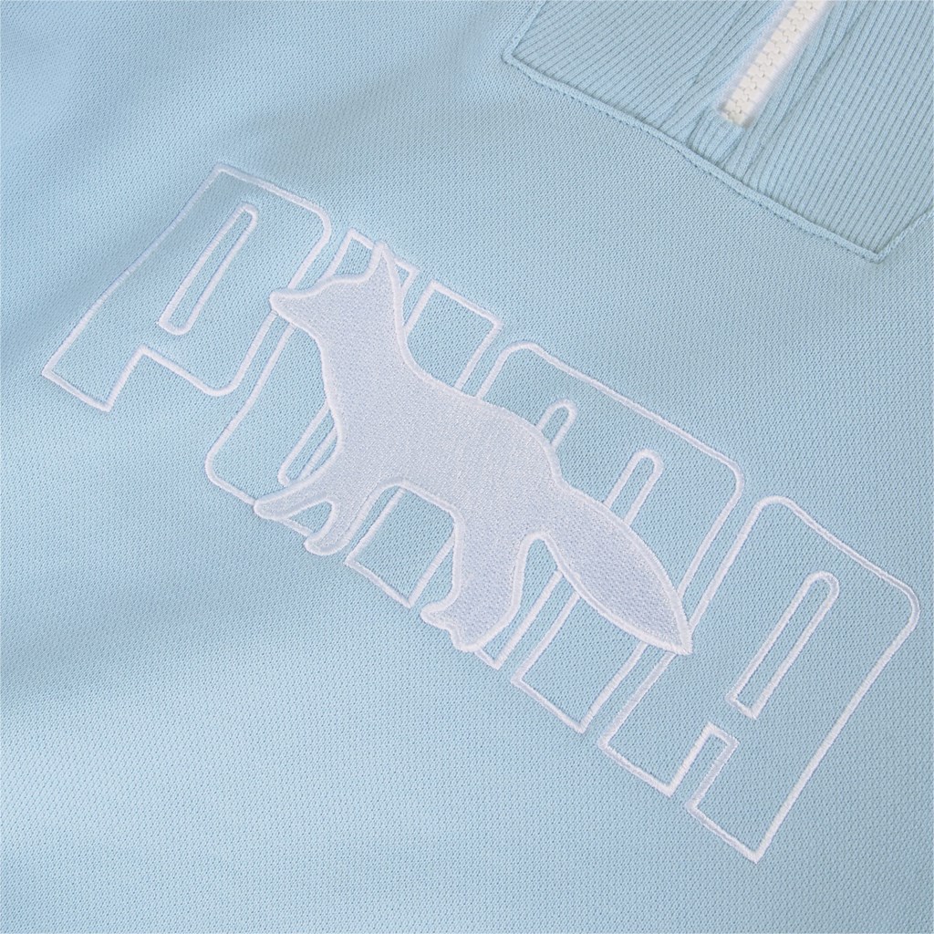 Puma PUMA x MAISON KITSUNE Half-Zip Sweatshirt Herre Blå | TJ3051987