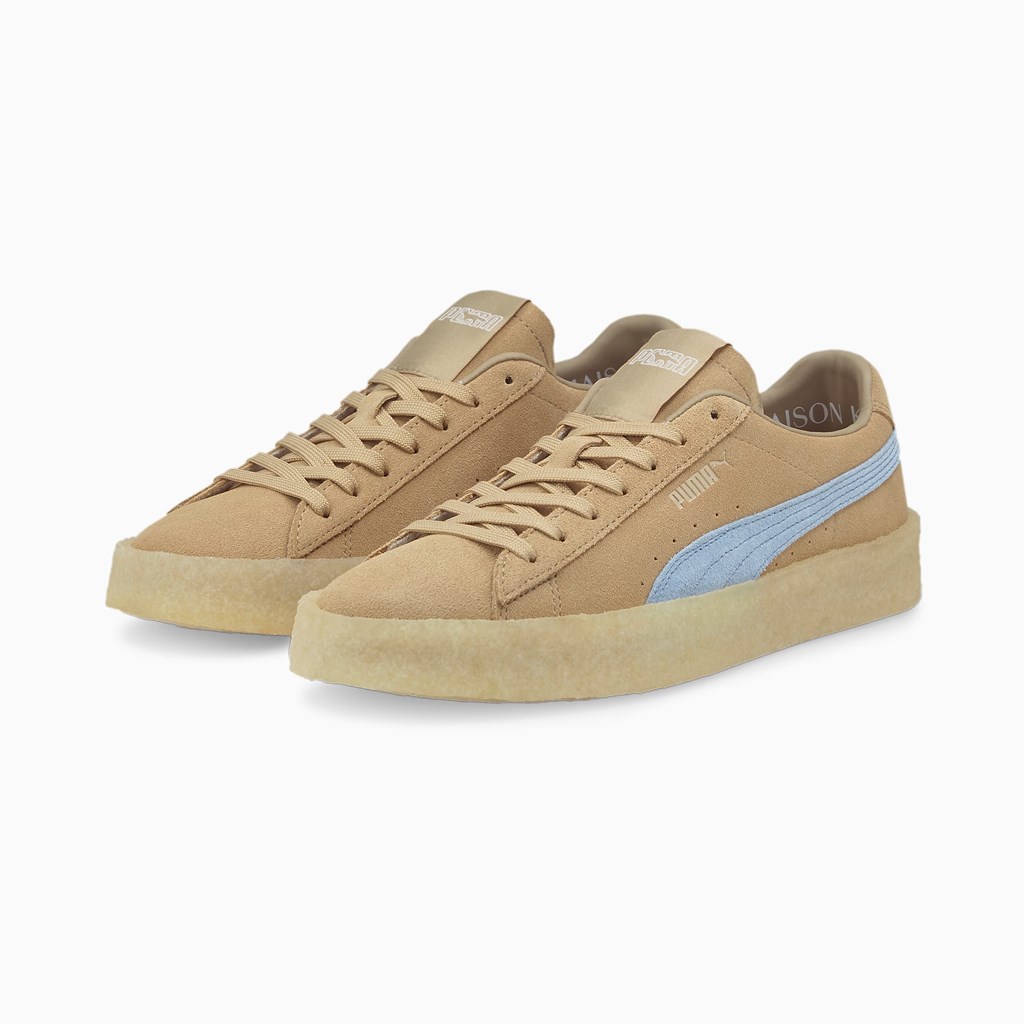 Puma PUMA x MAISON KITSUNE Suede Crepe Joggesko Herre Blå | TE6843297