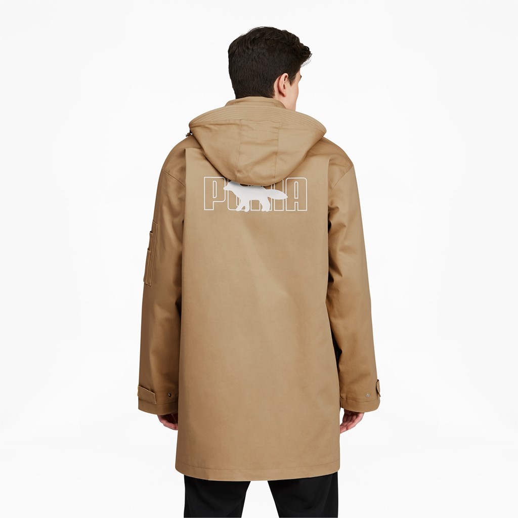 Puma PUMA x MAISON KITSUNÉ Military Jakke Herre Travertine | 638MORCEK