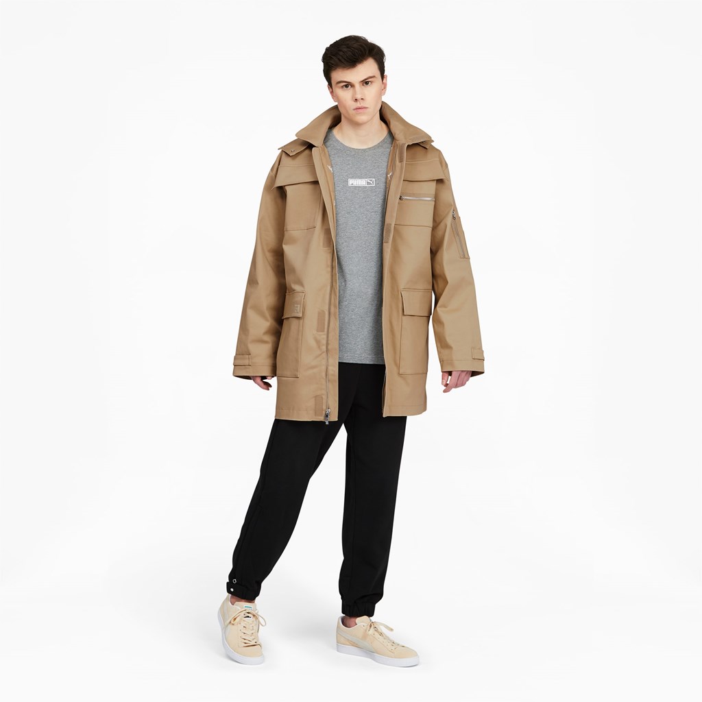 Puma PUMA x MAISON KITSUNÉ Military Jakke Herre Travertine | 638MORCEK