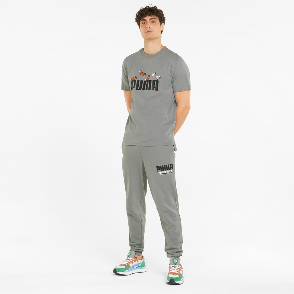 Puma PUMA x MINECRAFT Graphic Løpe Tskjorte Herre Griffin | 640ZCQAKP