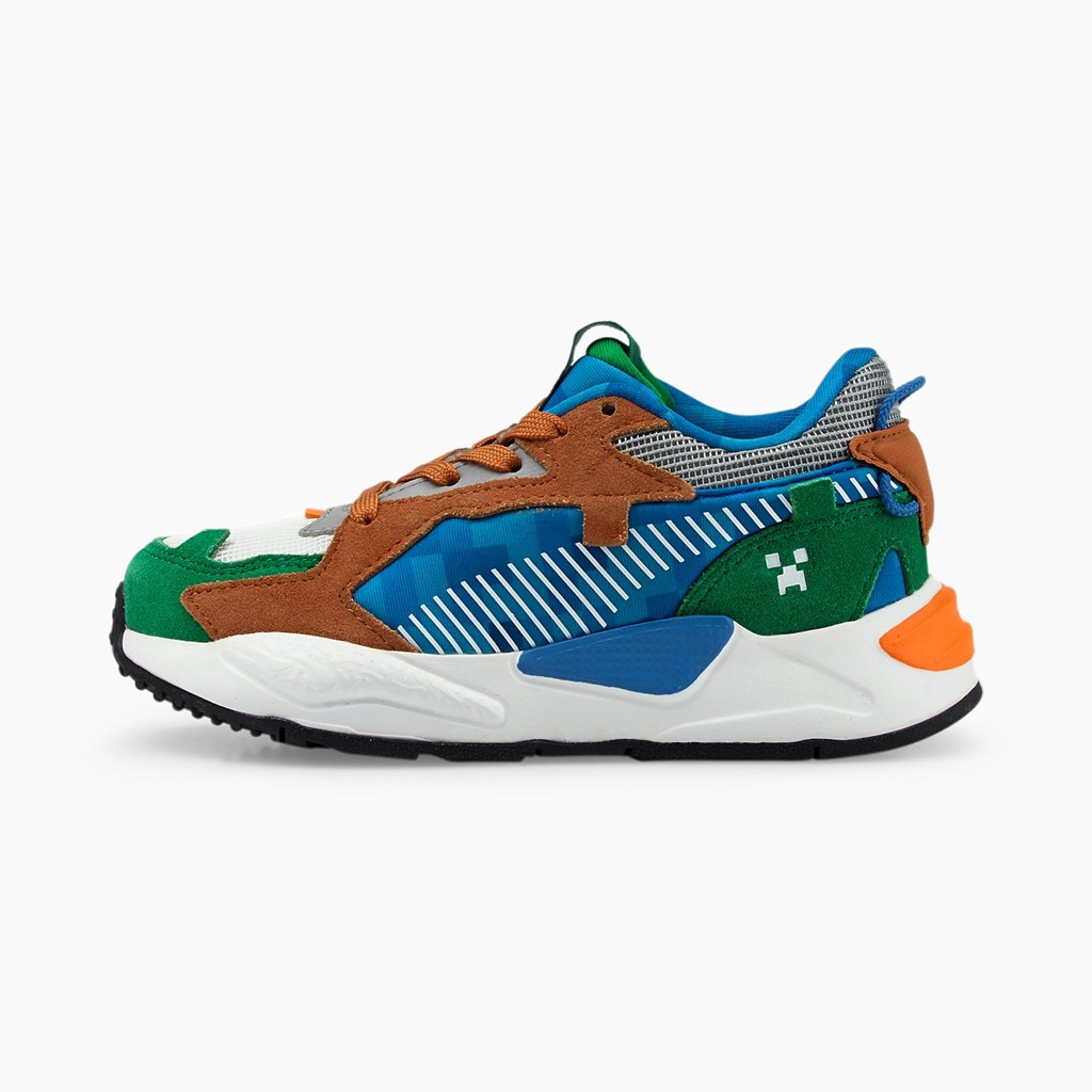 Puma PUMA x MINECRAFT RS-Z Little Joggesko Gutt Grønn | DH0472168