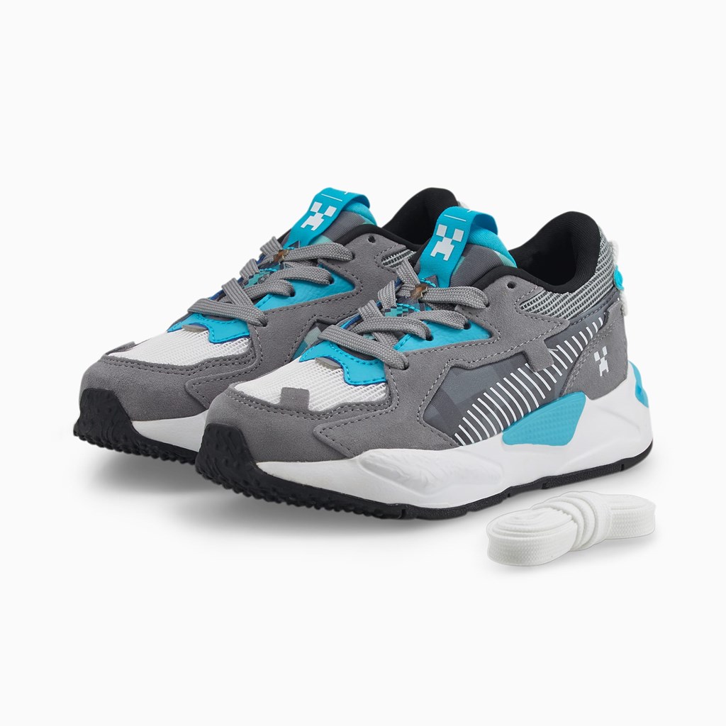 Puma PUMA x MINECRAFT RS-Z Little Joggesko Jente Griffin / Hawaiian Ocean | GB0321645