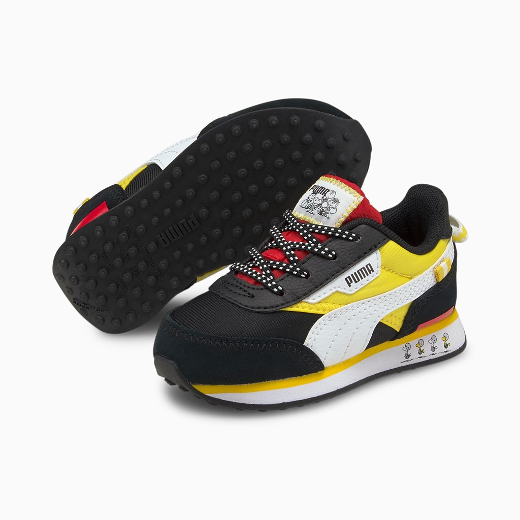 Puma PUMA x PEANUTS Future Rider Toddler Joggesko Jente Svarte | DH0879163