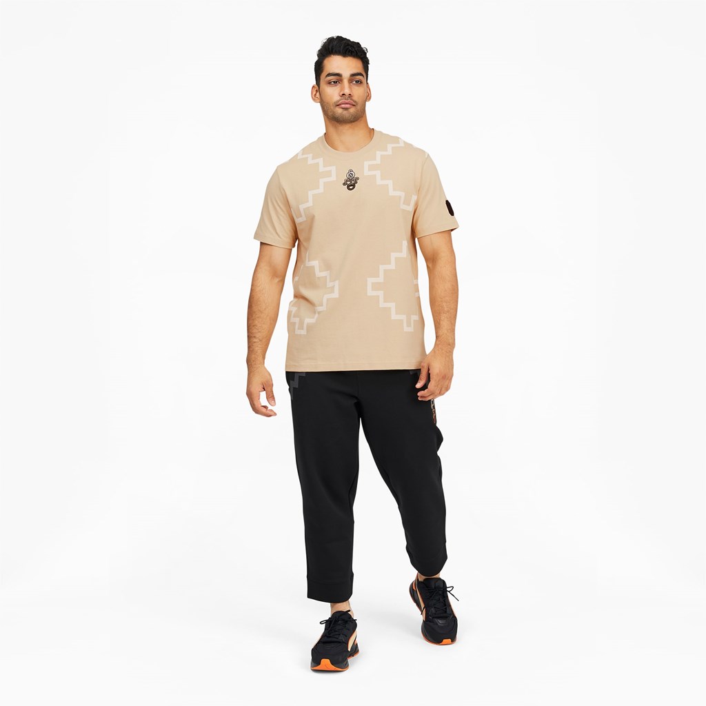 Puma PUMA x PRONOUNCE Elevated Tee Løpe Tskjorte Herre Pebble | 894KSPZYG