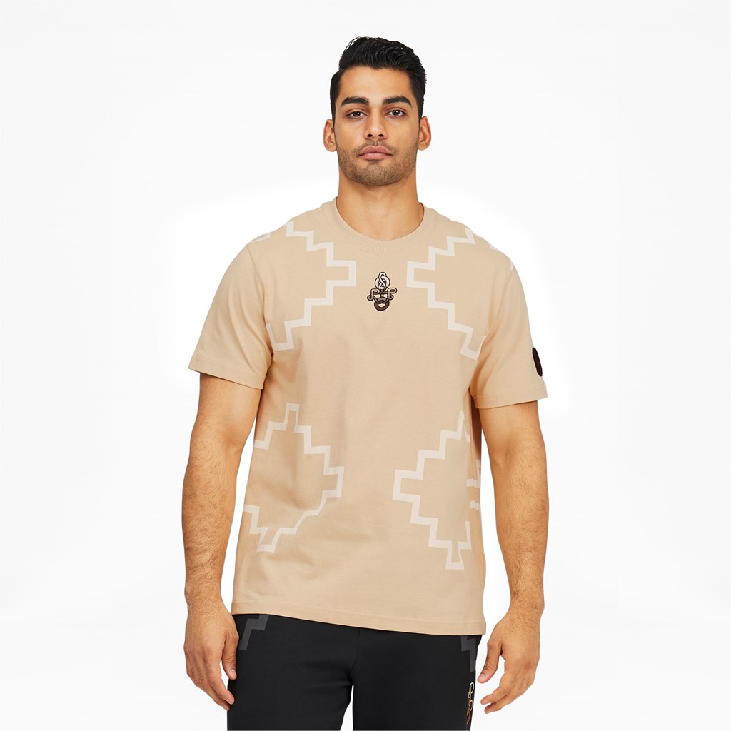 Puma PUMA x PRONOUNCE Elevated Tee Løpe Tskjorte Herre Pebble | 894KSPZYG