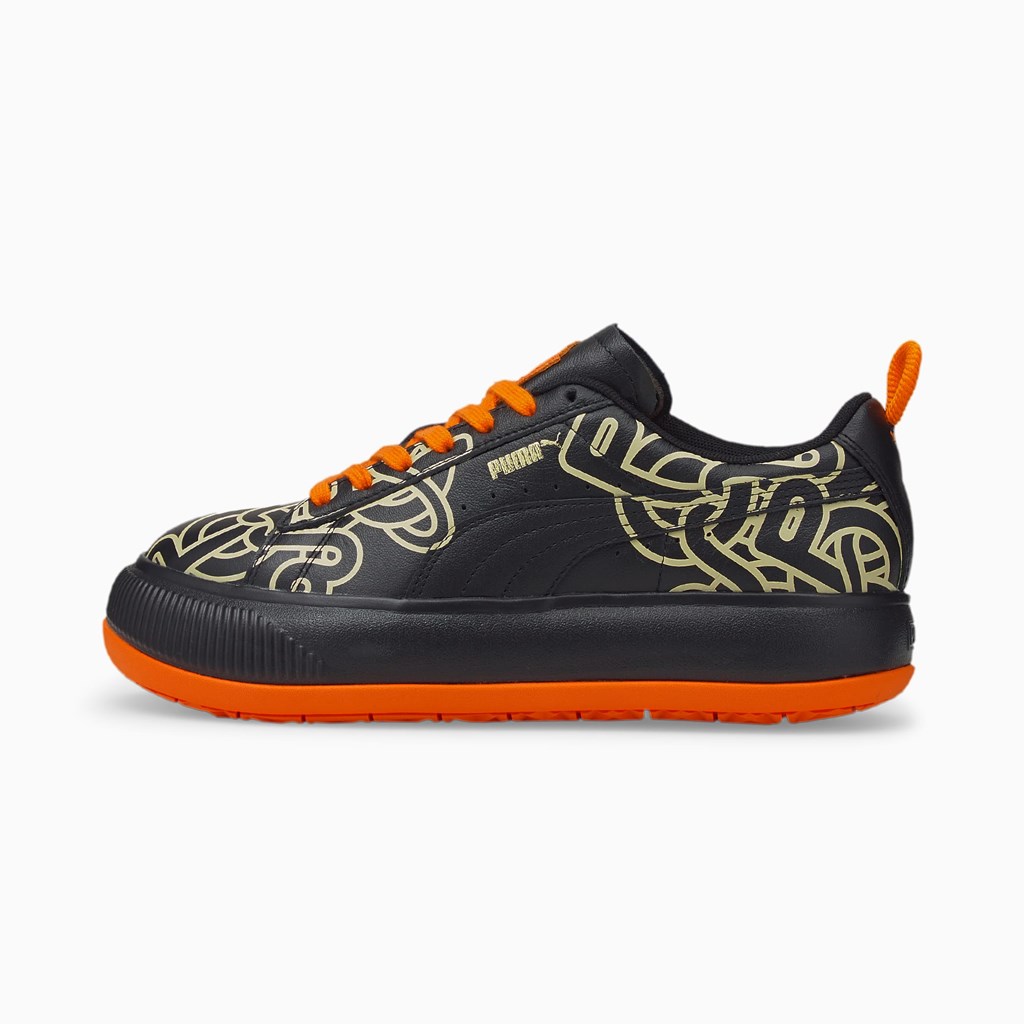 Puma PUMA x PRONOUNCE Mayu Suede Joggesko Dame Svarte Svarte | JA2108964