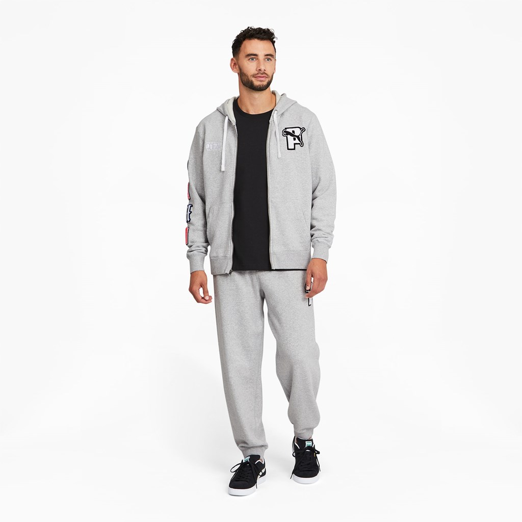 Puma PUMA x PUMA Full-Zip Hettegensere Herre Lyse | 065XCMQGB