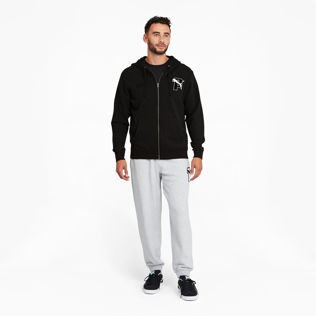 Puma PUMA x PUMA Full-Zip Hettegensere Herre Svarte | 479OYBEJM