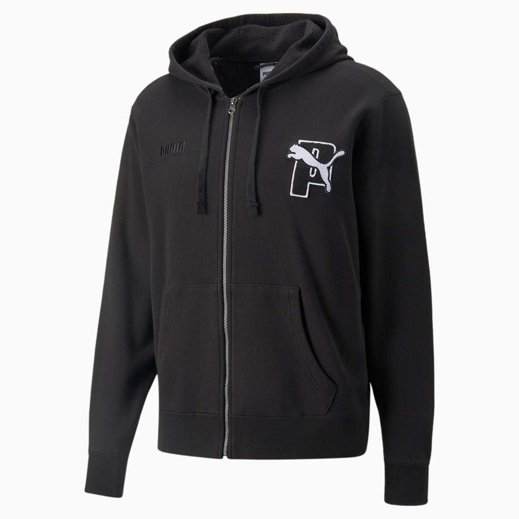 Puma PUMA x PUMA Full-Zip Hettegensere Herre Svarte | 479OYBEJM