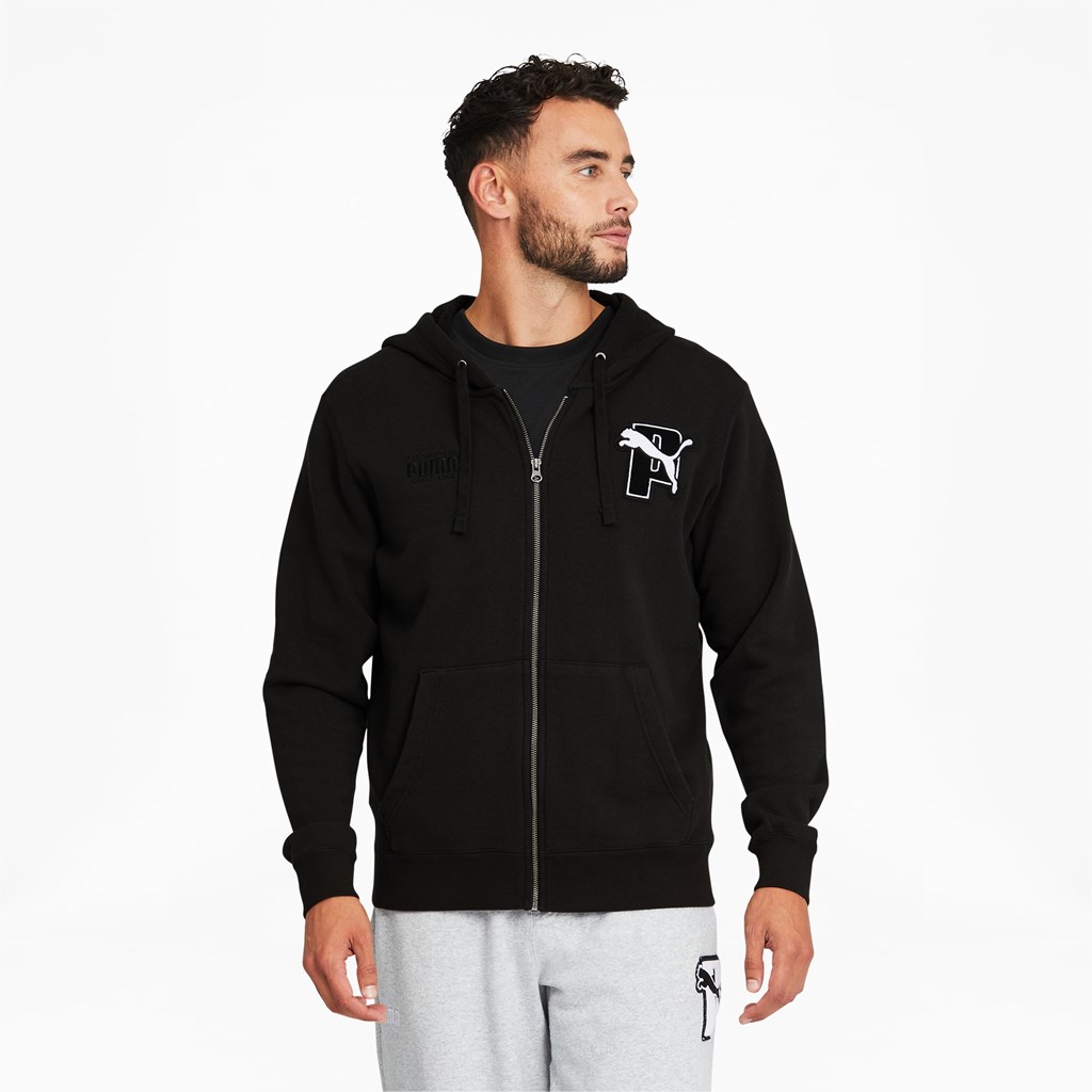 Puma PUMA x PUMA Full-Zip Hettegensere Herre Svarte | 479OYBEJM