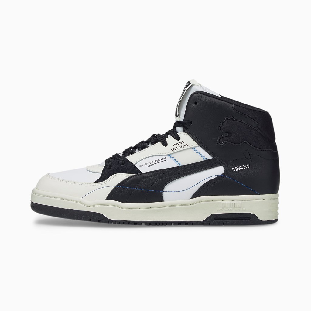 Puma PUMA x PUMA Slipstream Mid Joggesko Herre Svarte Hvite | GQ8027135