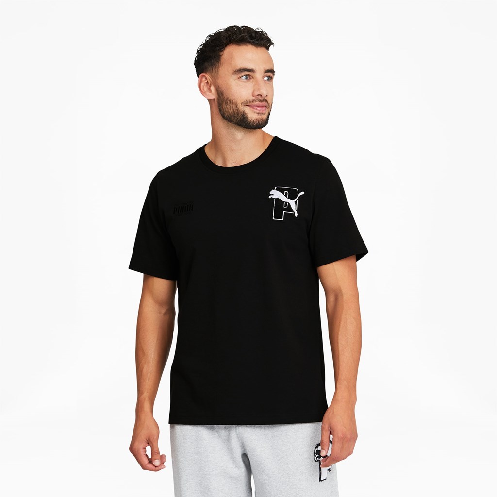 Puma PUMA x PUMA Tee Løpe Tskjorte Herre Svarte | 617DFMJCL