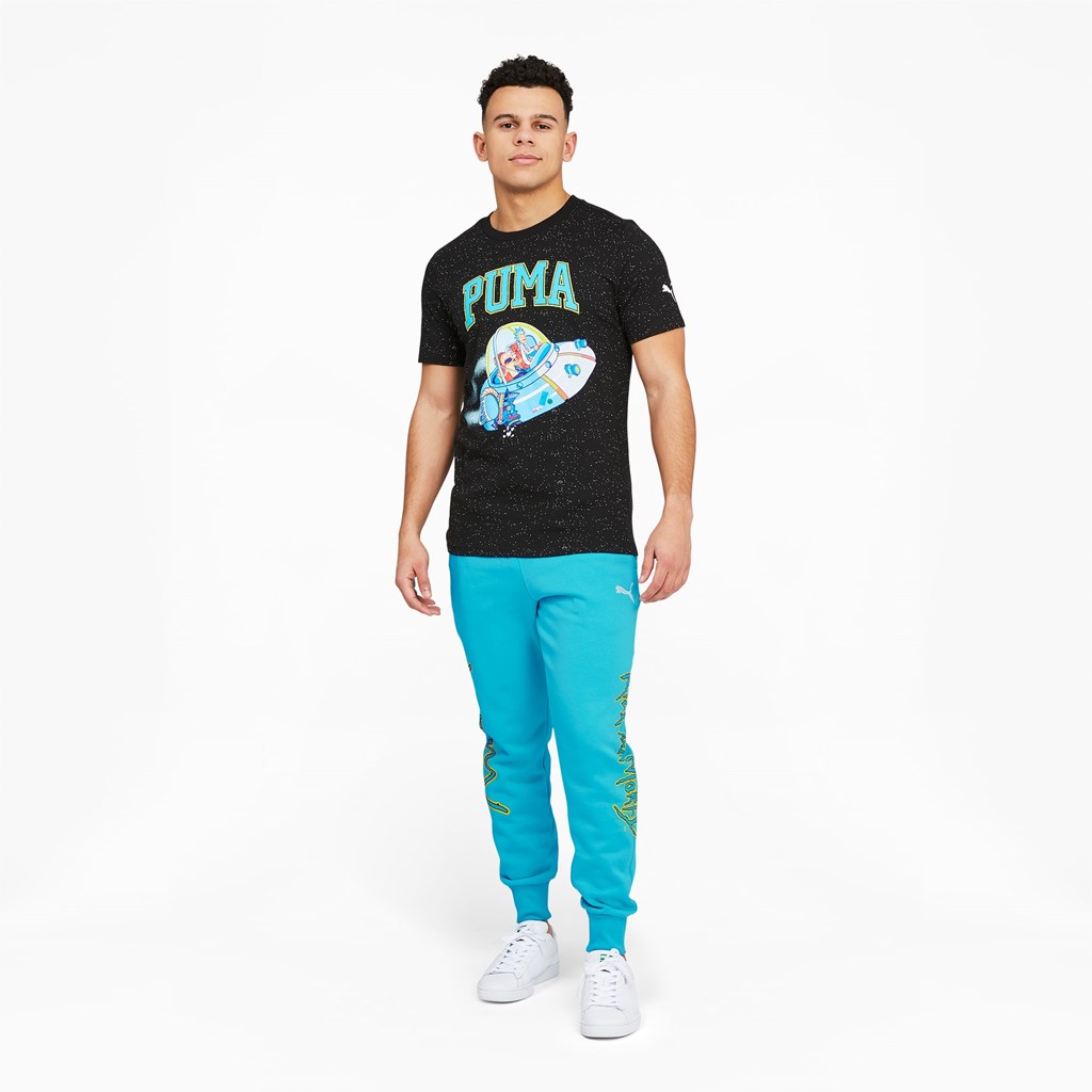 Puma PUMA x RICK AND MORTY Basketball Bukse Herre Blå | 751AXJORT