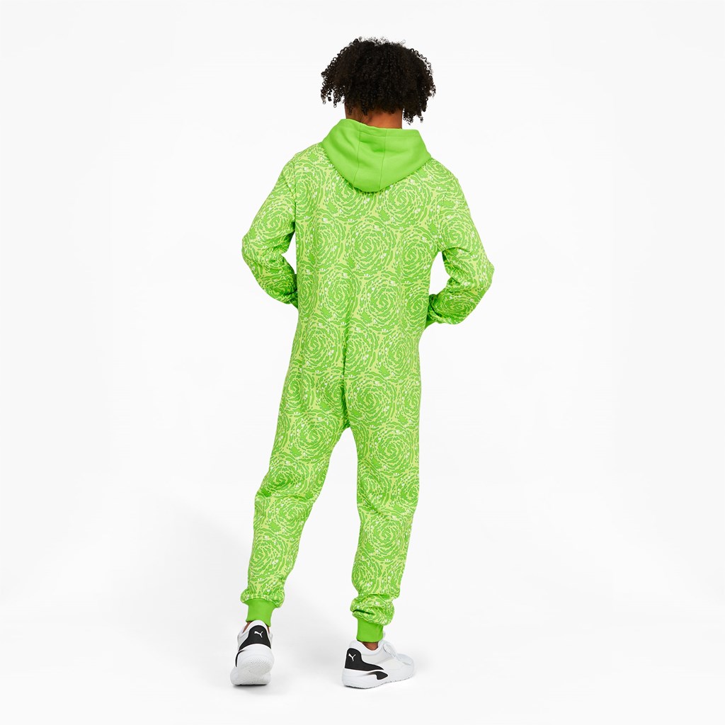 Puma PUMA x RICK AND MORTY Slime Basketball Onesie Herre Grønn | 827WXHBKL