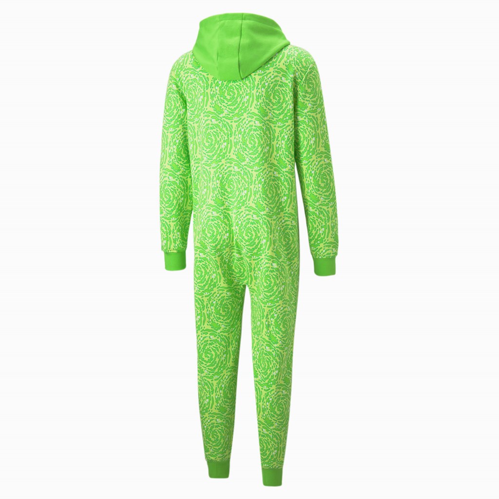 Puma PUMA x RICK AND MORTY Slime Basketball Onesie Herre Grønn | 827WXHBKL