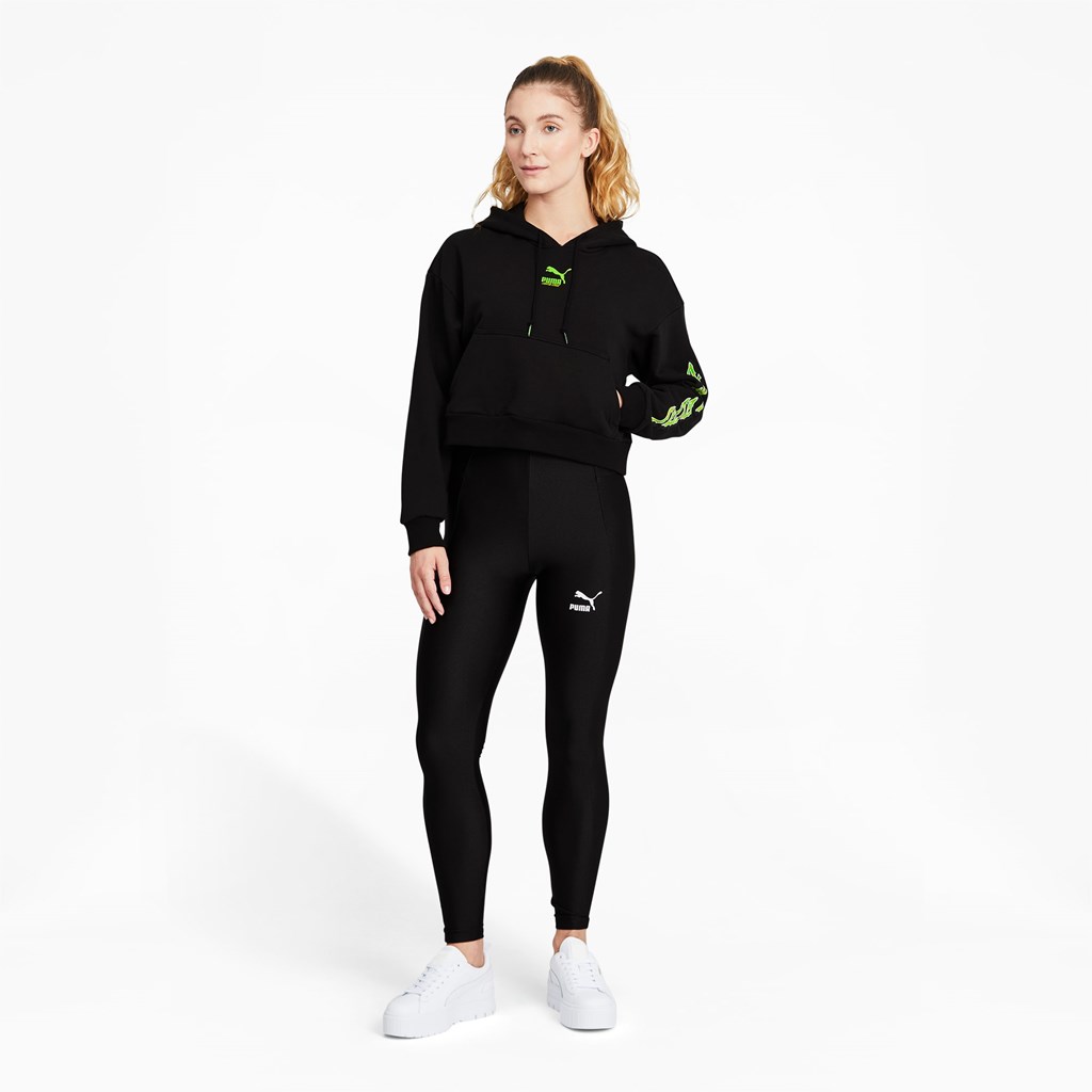 Puma PUMA x SANTA CRUZ Cropped Hettegensere Dame Svarte | 415FJBAHU