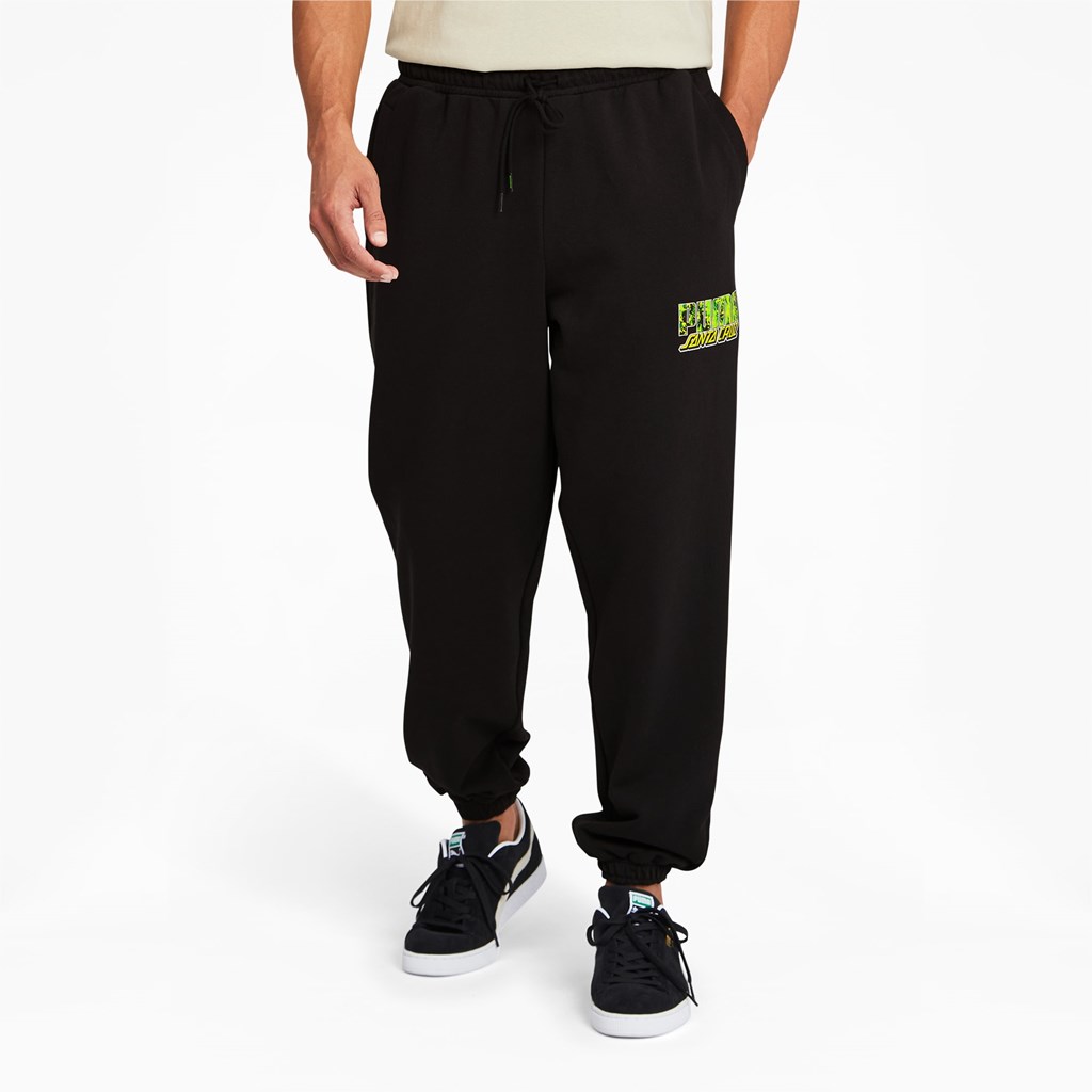 Puma PUMA x SANTA CRUZ Sweatpants Sweatpants Herre Svarte | TF7859160