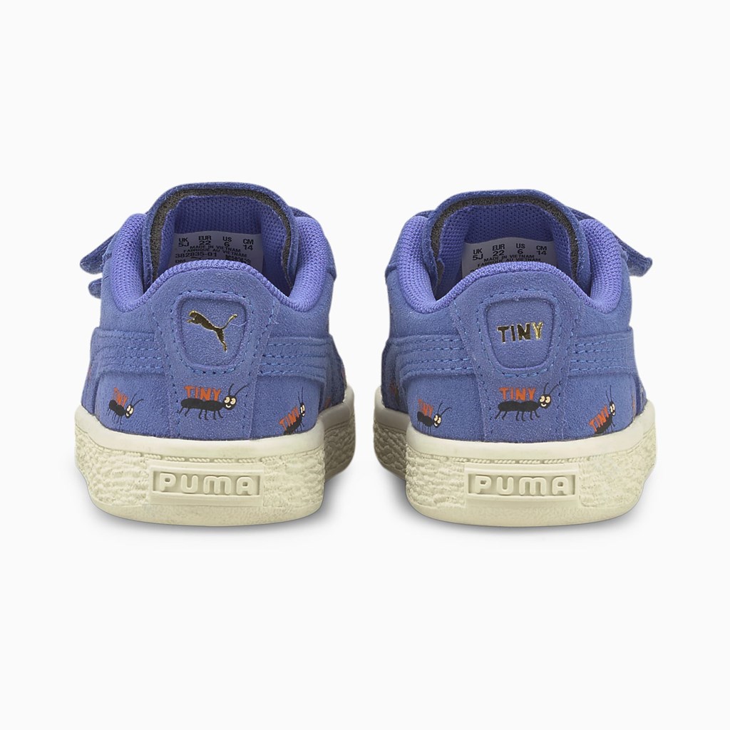 Puma PUMA x TINYCOTTONS Suede Toddler Joggesko Gutt Blå Hvite | NL7963812