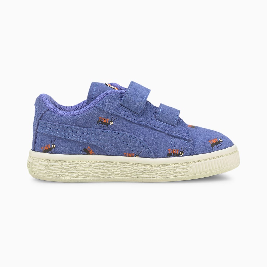 Puma PUMA x TINYCOTTONS Suede Toddler Joggesko Gutt Blå Hvite | NL7963812