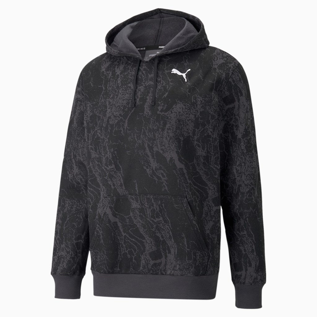 Puma Performance Printed Trenings Hettegensere Herre Svarte | 074YOMVQD