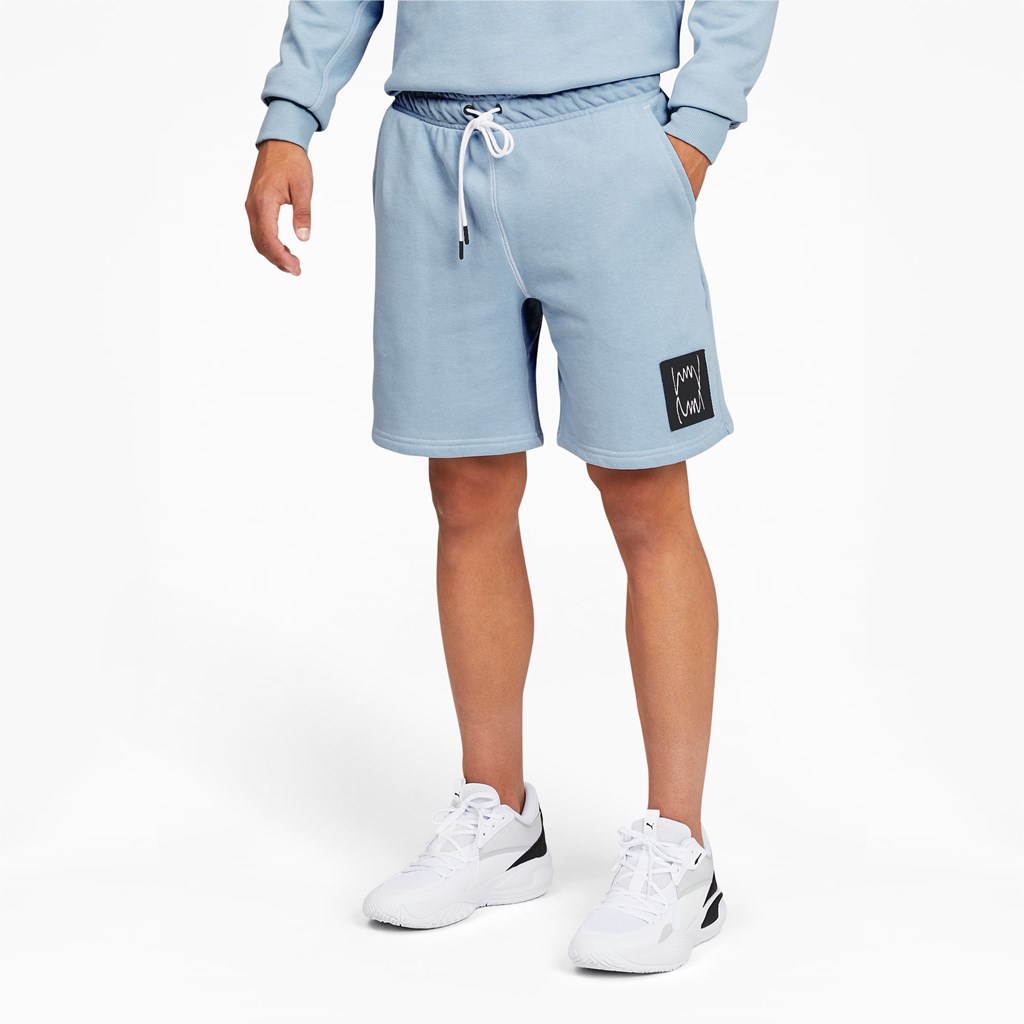 Puma Pivot Basketball Shorts Herre Blå | QI6125478