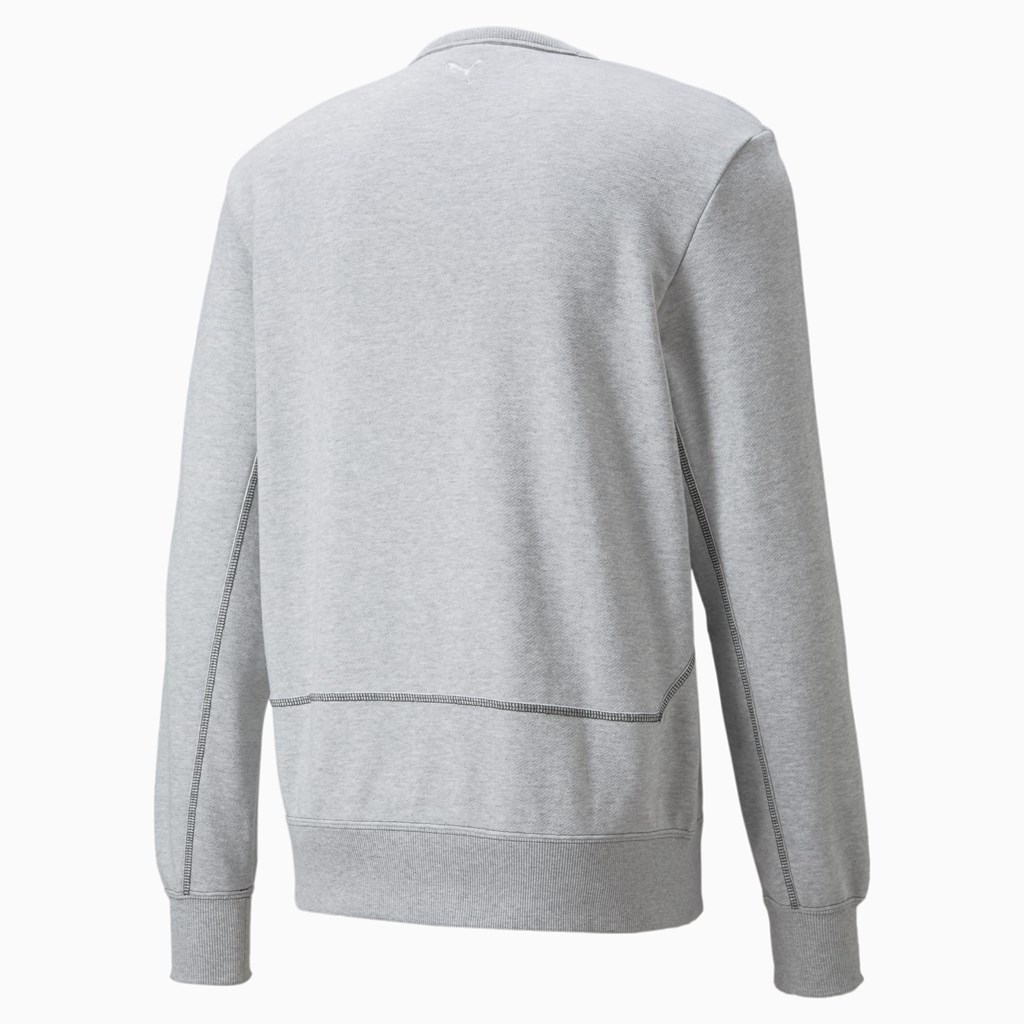 Puma Pivot Crew EMB Basketball Sweatshirt Herre Lyse | 783MNEIAC