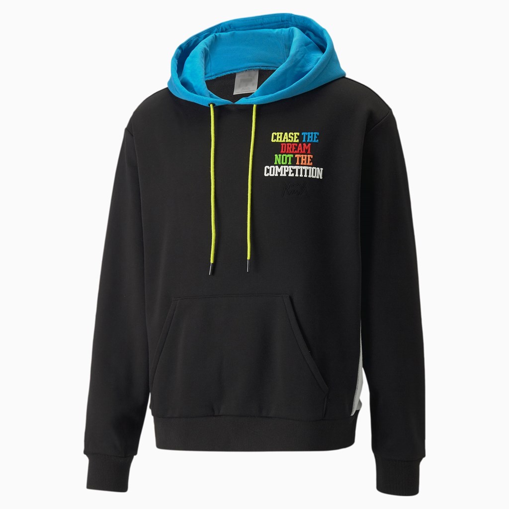 Puma Playbook Basketball Sweatshirt Herre Svarte | 502VQDYPX