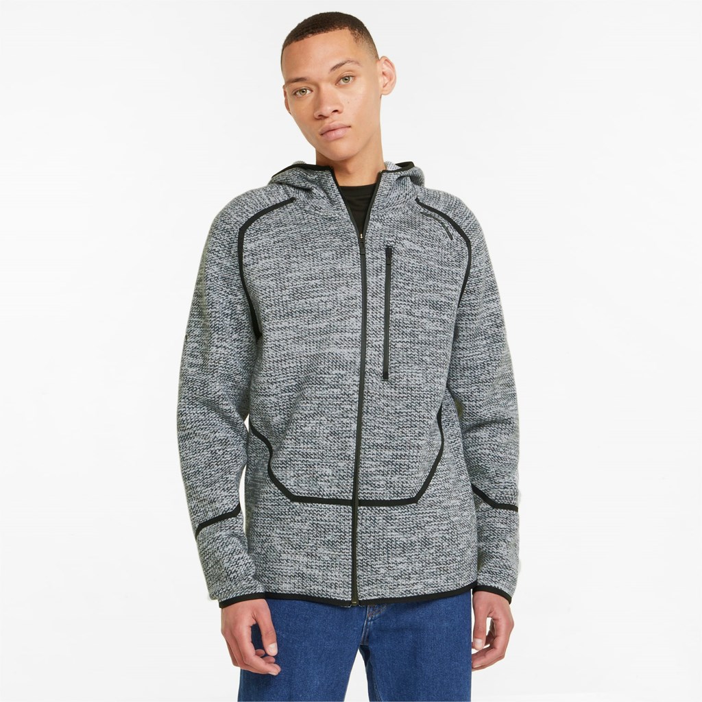 Puma Porsche Design MCS EVOKNIT Midlayer Herre Mørke | 819DJBKVT