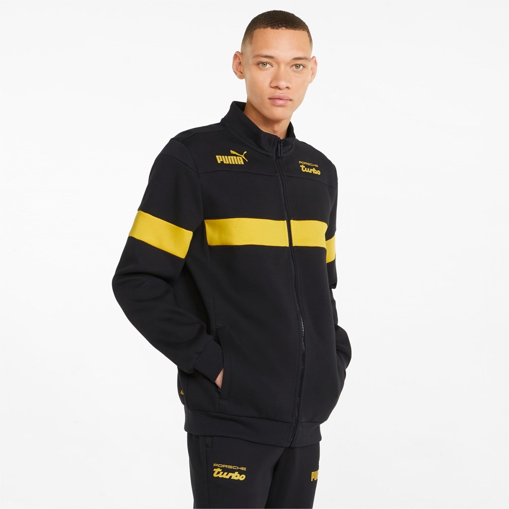 Puma Porsche Legacy SDS Sweat Jakke Herre Svarte | 543PGSTOW