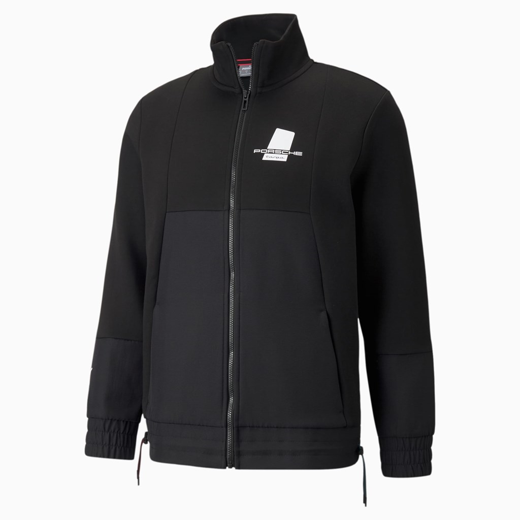 Puma Porsche Legacy Sweat Jakke Herre Svarte | 416YLMWVI