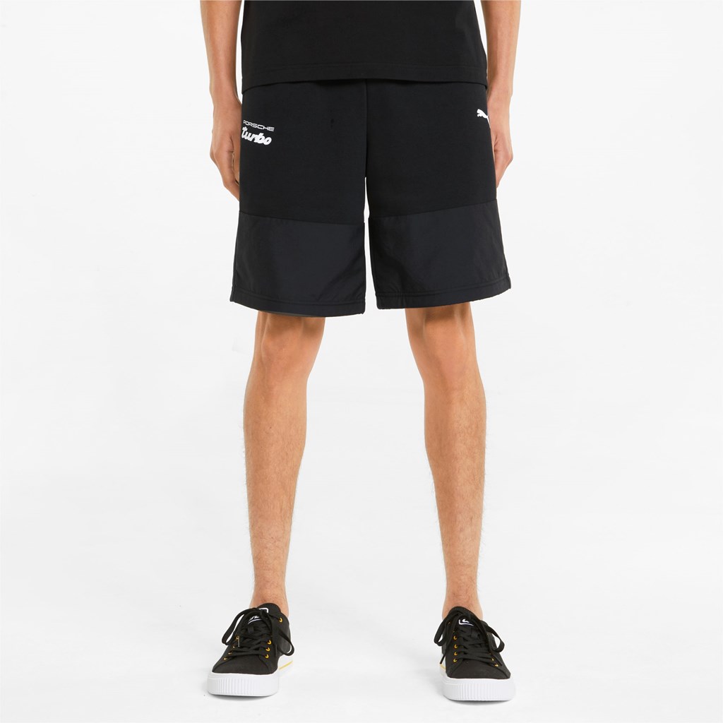 Puma Porsche Legacy Sweat Shorts Herre Svarte | BX8235109