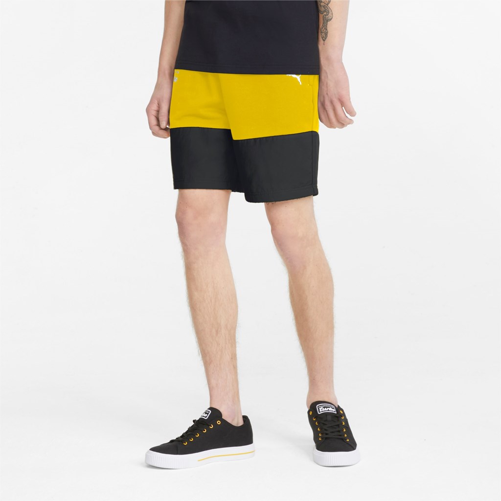 Puma Porsche Legacy Sweat Shorts Herre Sitron | JH5967280