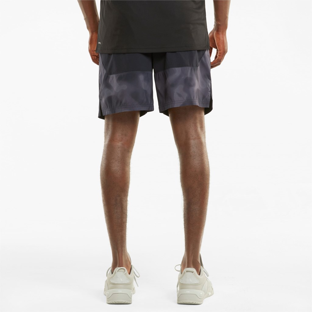 Puma Printed 8" Woven Trenings Shorts Herre Svarte Svarte | UB5306241