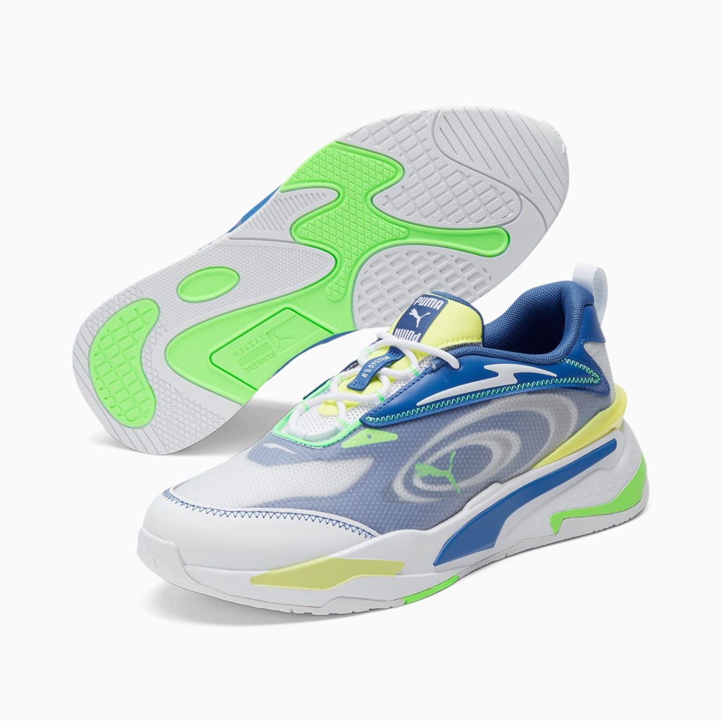 Puma RS-FAST Paradise Joggesko Herre Hvite Grønn Gul | QG4718032