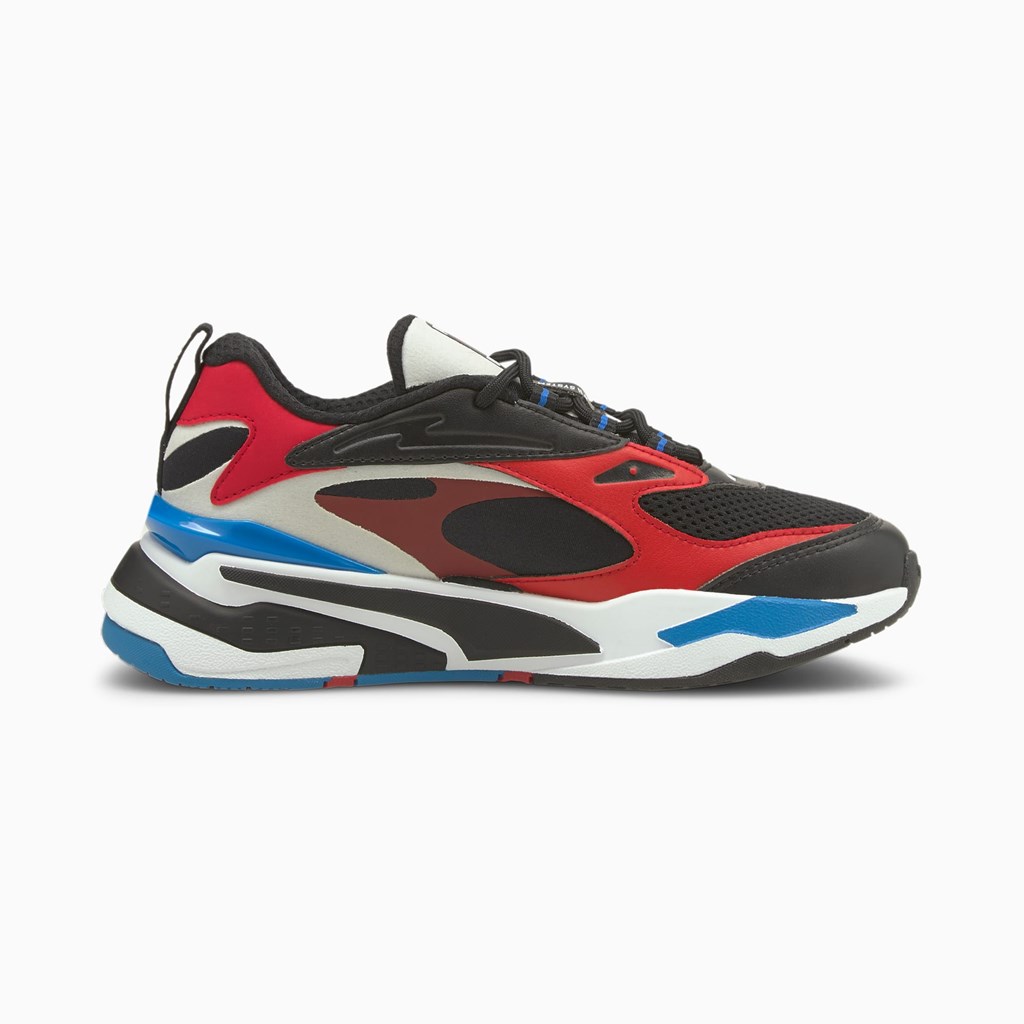 Puma RS-Fast JR Joggesko Jente Svarte Rød Blå | MO0782531