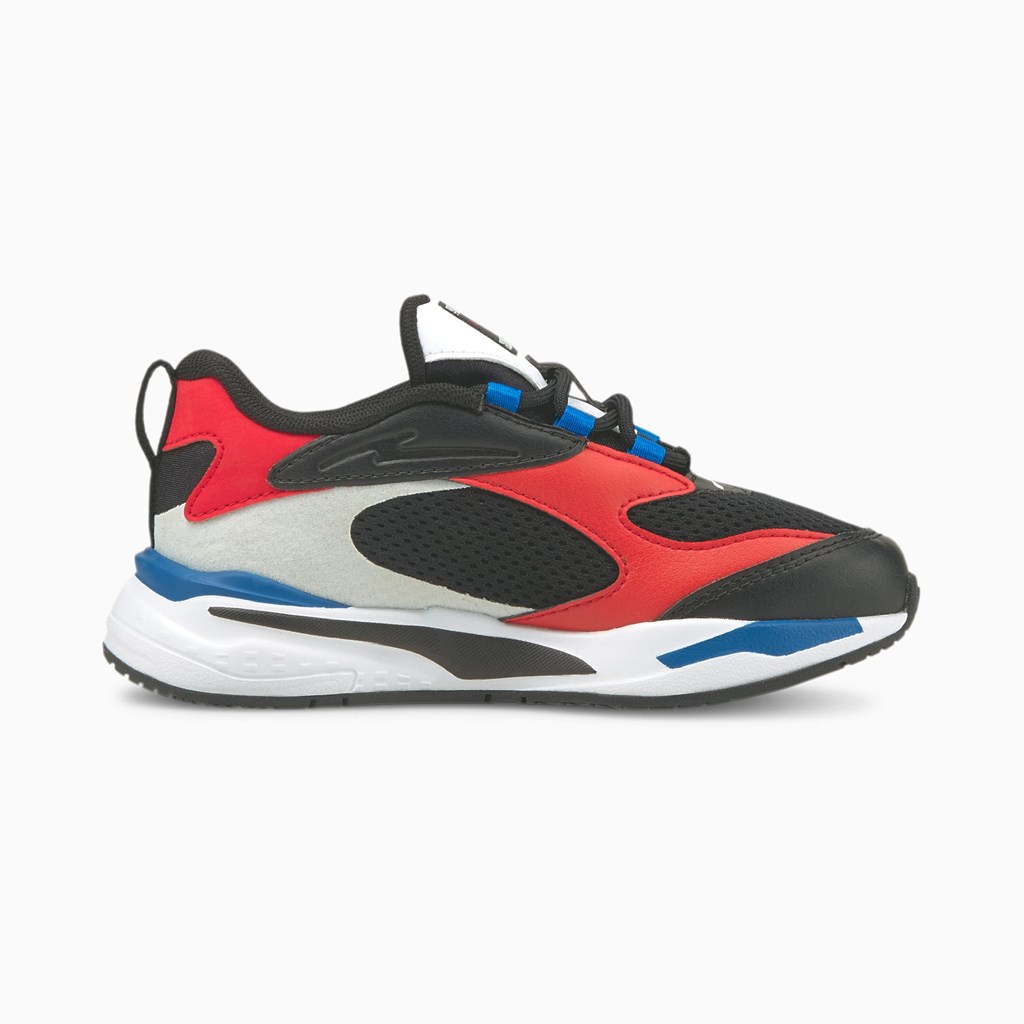 Puma RS-Fast Little Joggesko Gutt Svarte Rød Blå | VU7294580