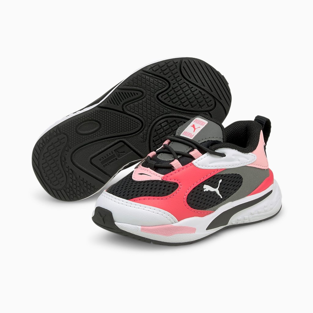 Puma RS-Fast Toddler Joggesko Gutt Svarte Rosa | AY8750613