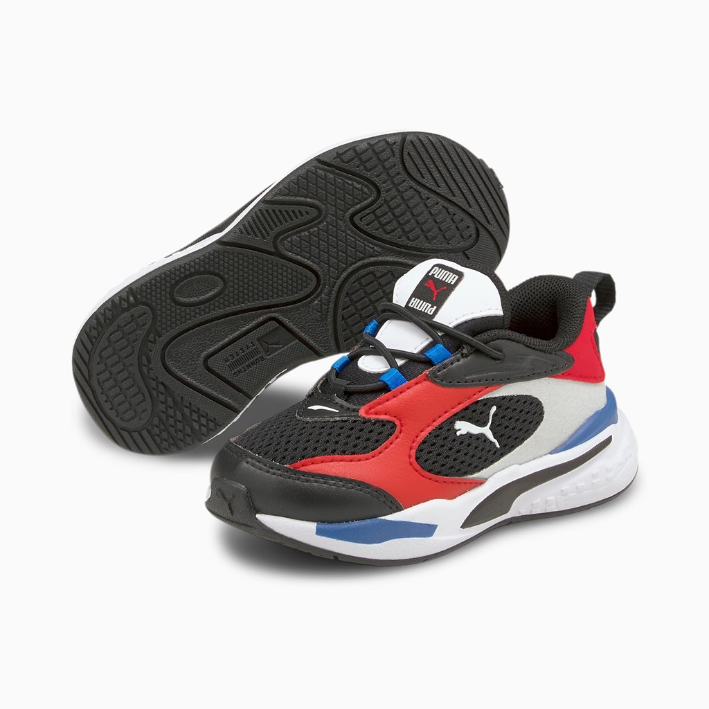 Puma RS-Fast Toddler Joggesko Gutt Svarte Rød Blå | RQ7350248