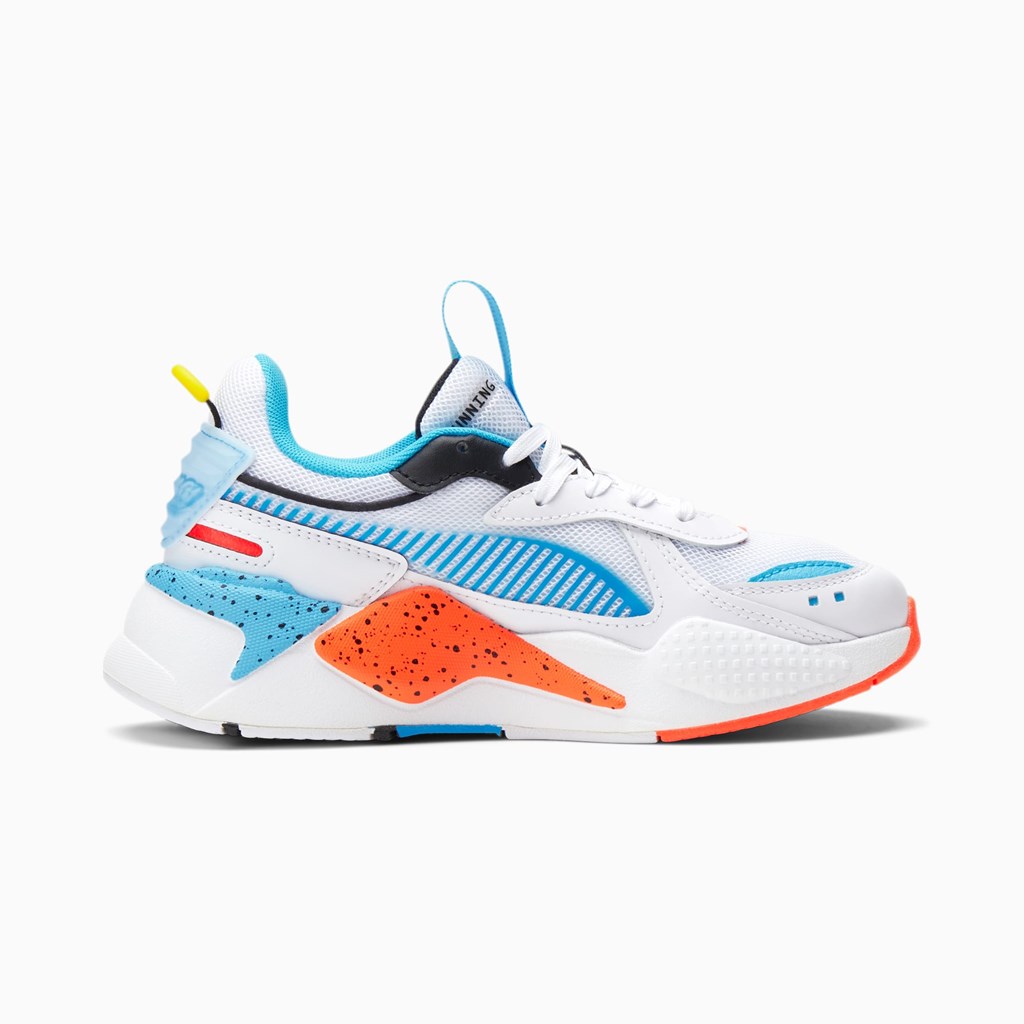 Puma RS-X Airbrush JR Joggesko Gutt Hvite Rød Blå | PE0492381