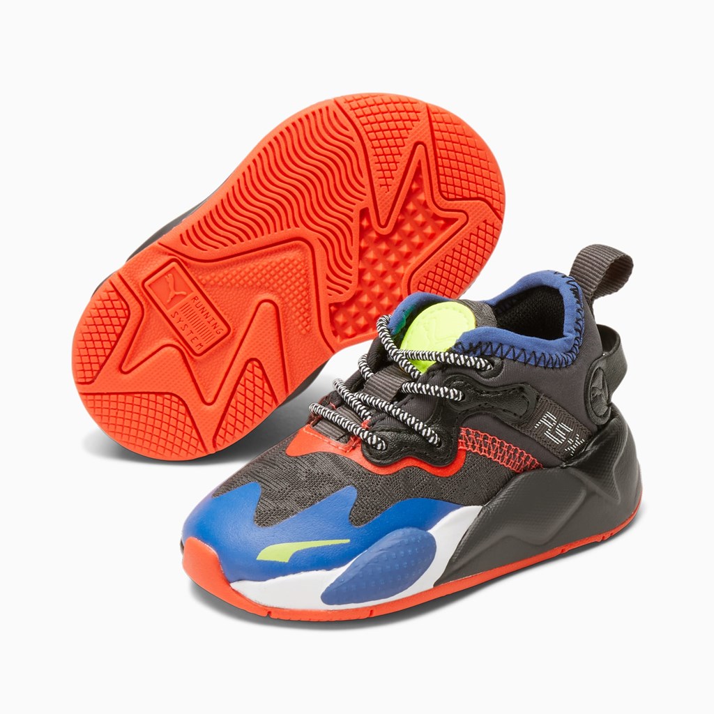 Puma RS-X T3CH Toddler Joggesko Gutt Rød Svarte | JD6457192