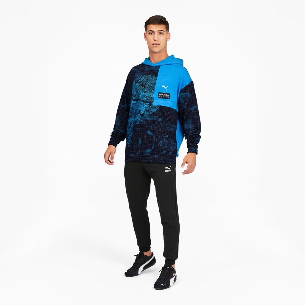 Puma Red Bull Racing Printed Hettegensere Herre Bleu Azur | 719ZONWML