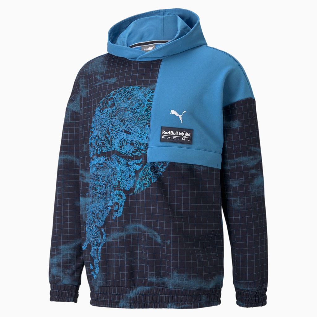 Puma Red Bull Racing Printed Hettegensere Herre Bleu Azur | 719ZONWML