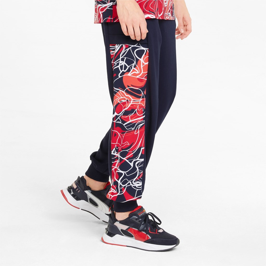 Puma Red Bull Racing Printed Sweatpants Herre Night Sky | UG5149306