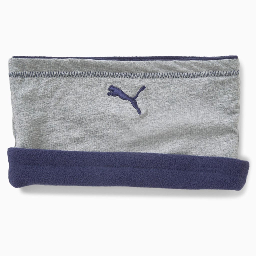 Puma Reversible Neck Warmer Warmer Dame Peacoat / Medium Gray Heather | MZ4829705