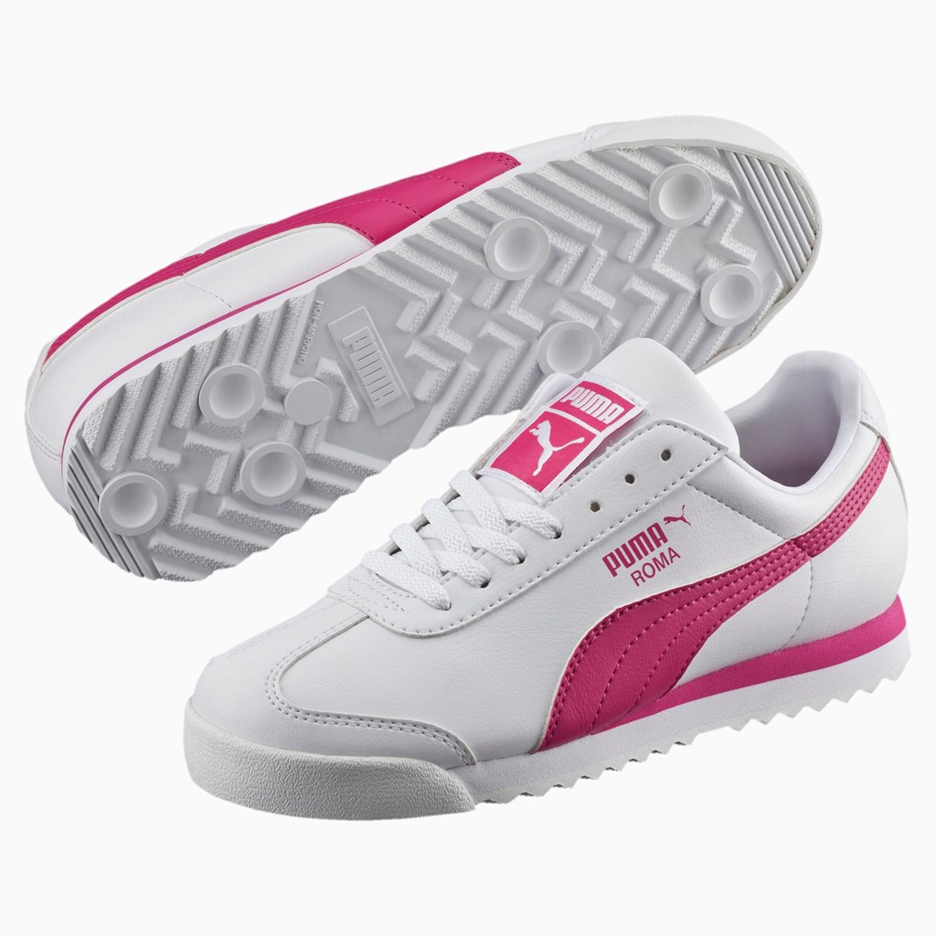 Puma Roma Basic JR Joggesko Gutt Fuchsia | YC7510248